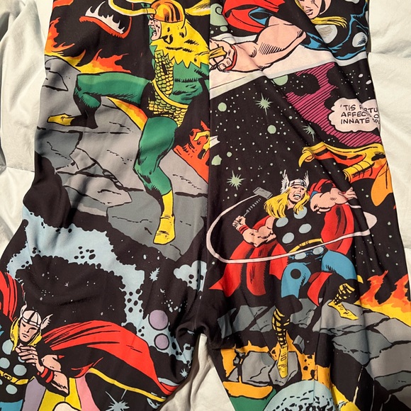 ULTRA RARE Black Milk Rainbow Bridge Thor Snuggle Suit Size Large Marvel - Picture 10 of 14